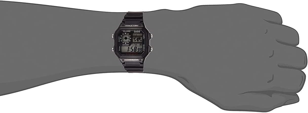 Casio Men's Digital Dial Stainless Steel Grey / Black