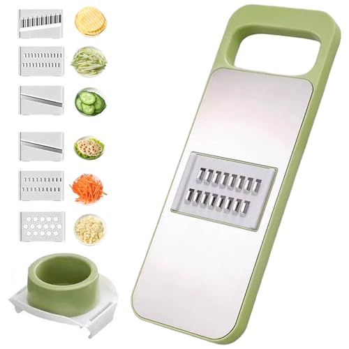 Cortadora de verduras con 6 cuchillas y protección manual miniatura 1