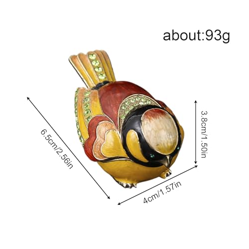 Boîte à bijoux oiseau compacte pour éviter de perdre vos bagues en voyage