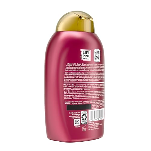 OGX Anti-Breakage + Keratin Oil Fortifying Anti-Frizz Conditioner for Damaged Hair & Split Ends, with Keratin Proteins & Argan Oil, Paraben-Free, Sulfate-Free Surfactants - image 8