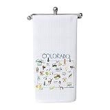 WCGXKO Colorado Towel - Colorado Souvenir, Tourism Gift, Home Decor, Kitchen Gift, Vacation Present