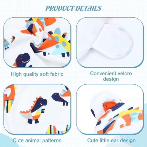 Image of Cinaci 2 Pieces Adjustable Soft Cotton Baby Swaddle Sleep Sacks Hats Newborn Nursery Caps Beanies Bonnets Swaddle Blanket Wraps for Baby Girls Boys Infants Newborns (2PCS S6)