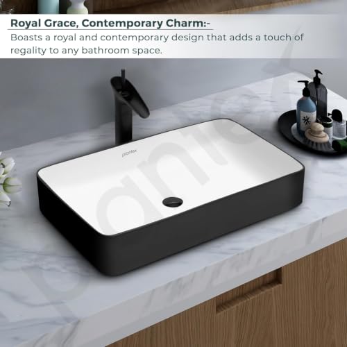 Image of Plantex Ceramic Wash Basin for Bathroom /Tabletop Washbasin