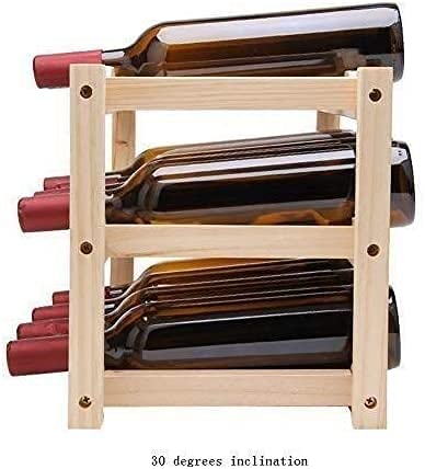 Soporte para Botellas de Vino de Madera Moderna miniatura 3