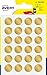 AVERY - Sachet de 120 pastilles autocollantres couleur or, Diamètre 15 mm