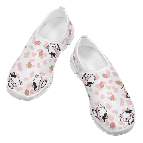 Cute Axolotl Girls Casual Shoes Kids Breathable Mesh Sneakers Slip on Walking Shoe for Travel Play School SizeUS 11-153