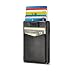 RWX Aparmo Automáticamente Los Clips De Dinero, Clips Creativos De Tarjetas De Crédito para Hombres, Regalos De Negocios, Negro, Azul, Marrón, Fibra De Carbono (Color : Black)
