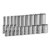 Capri Tools 1/4 in. Drive 6-Point Socket Set (Shallow & Deep Set / 3/16-9/16 in.)
