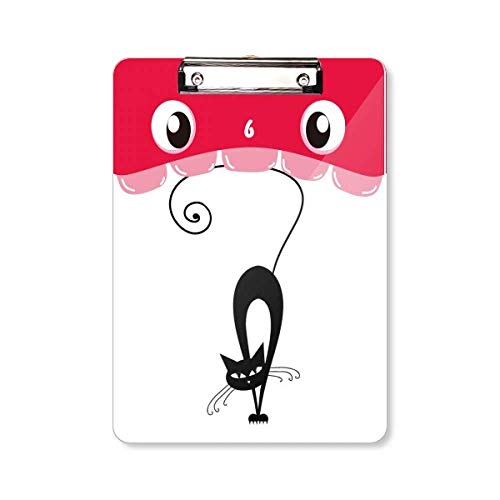 Porte-bloc chat noir Halloween A4 idéal pour organiser votre bureau d'automne
