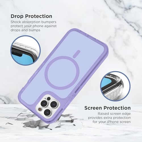 Coque iPhone 15 Pro iHome fine anti-rayures violet pastel - 6