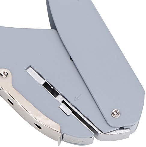 Hole Punch, 6 Sheets A4 Paper Capacity Mushroom Hole Shape Puncher Craft Machine Offices Stationery School Supplies(Grey)