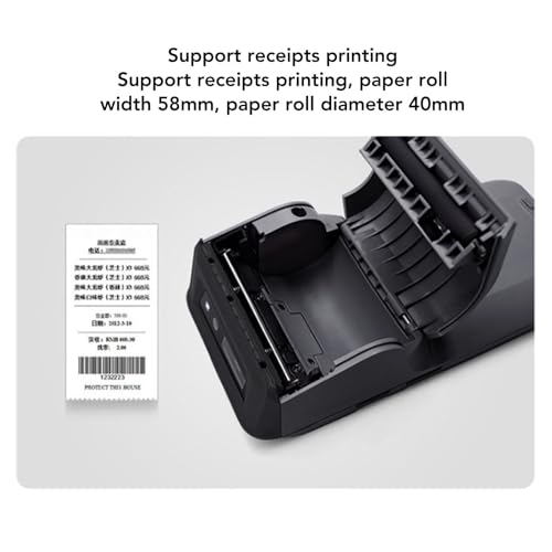 Image of Handheld POS, 6.2 Inch HD Touch Screen High Speed Thermal Printer Mobile POS, Terminal with 58mm Paper Built in 8MP Camera Support NFC for Small Business