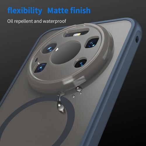 Image of Compatible with Huawei Mate 80 Pro Max Case Cover,Compatible with MagSafe,Anti-Fall,Compatible with Huawei Mate 80 Pro Max 5G SGT-AL10 Cell Protective Phone Case Blue