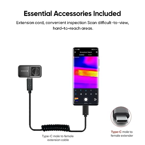 HIKMICRO Mini2 Thermal Imaging Camera for Android, 256 x 192 IR Resolution, 25Hz Refresh Rate, 50° Wide Angle, Infrared Thermal Imager 49,152 Pixels, -20°C to 350°C, USB-C,not for iphone - Image 6