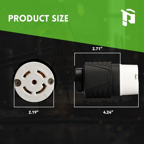 PLUGTUL NEMA L21-30C Locking Connector | Generator Twist Lock Adapter Female Connector, 30 Amp, 120/208 Volt, Industrial Grade, UL Listed by PLUGTUL - Used condition - Image 7