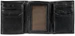 Levi's Trifold Portefeuille - Sleek et Slim comprend ID Porte-fenêtre et carte de crédit pour homme, logo noir embossé
