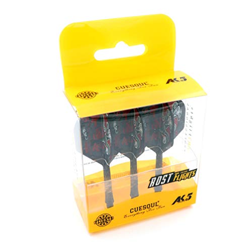Cuesoul Rost Integrated Dart Shaft And Flights Standard Shape,Peking Opera Design,Set Of 3 Pcs #TOP5