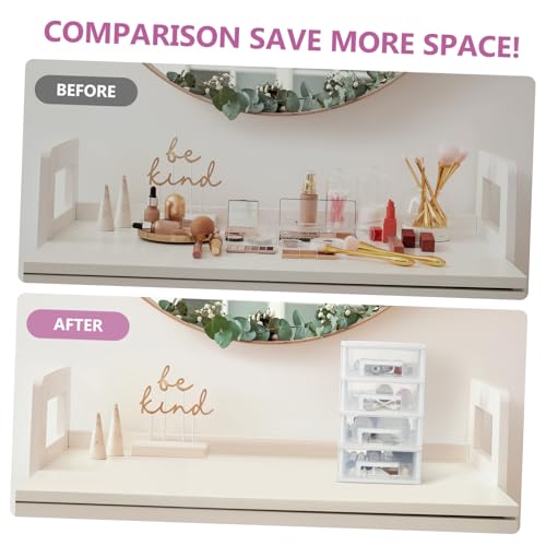 DOITOOL 4 Escritorio Organizador De Almacenamiento De Cajones Mini Refrigerador Organizador De Cajones De Ropa Interior Almacenamiento En El Aula Caja De Almacenaje Oficina Pequeña