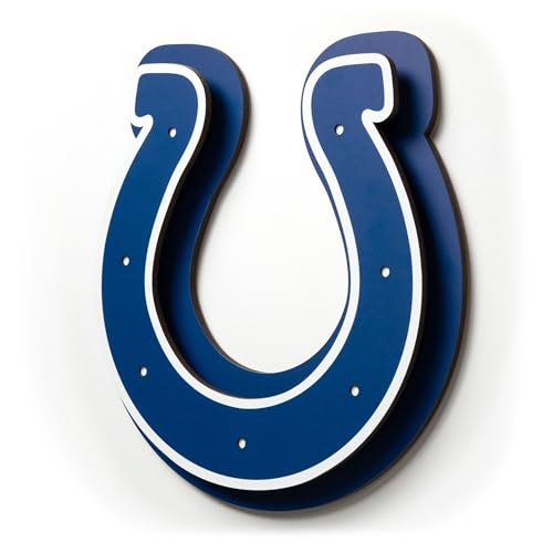 YouTheFan NFL Indianapolis Colts 3D Logo Die Cut Wall Art