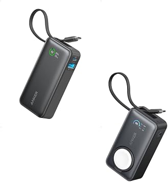 Anker MagGo Power Bank for Apple Watch, Officially Certified 10,000mAh Compact Battery Pack Nano Power Bank, 10,000mAh Portable Charger