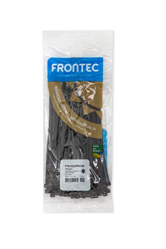 ABRAÇADEIRA UV PRETA 180 X 4,8mm - 100 PEÇAS CADA - F7018UVPR100