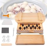 Máquina manual para hacer perlas de tapioca para té con leche, diseño de deflector deslizante de doble mango, perfecto para uso doméstico y de tienda