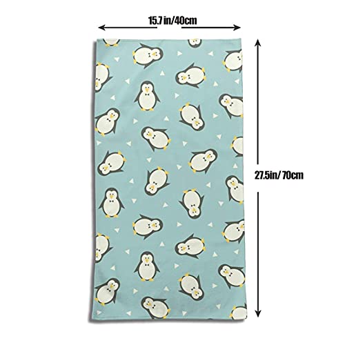 Dujiea Retro Cartoon Penguin Kitchen Dish Towel Soft Highly Absorbent Hand Towel Home Decorative Multipurpose For Bathroom Hotel Gym And Spa 15 X 27 Inches #TOP4