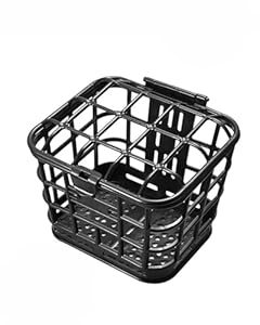 Pplkhs PPLKHS Fahrradkorb Metall Schwarz