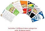 Mattel Games UNO Dare Jeu de cartes pour les familles & Fêtes avec des défis & Silly Dares de 3 Différentes catégories de jeu classique avec des défis & Silly Dares de 3 Différentes catégories pour les enfants, adolescents & Soirée de jeux en famille