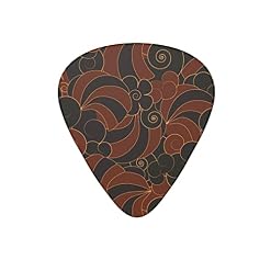 Lot de 12 médiators de guitare abstraits japonais de style oriental pour guitare électrique, basse acoustique, cadeau avec boîte - Les Beatles, Paul McCartney, John Lennon, RIngo Starr, George Harrison