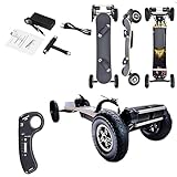 SHAHRYAR Longboard électrique Professionnel pour Adultes, Longboard électrique Tout Terrain, Vitesse Max 40 Km/H, pour Les Loisirs Et Les Trajets Domicile Travail. rightfoot