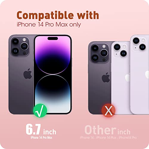 i-Blason Cosmo Series Case for iPhone 14 Pro Max 5G 6.7 inch (2022 Release), Slim Full-Body Stylish Protective Case with Built-in Screen Protector (Purplefly) by i-Blason - Used condition - US$11.52