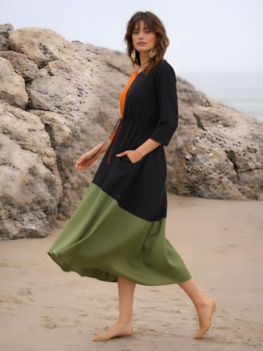 Dora Dori orange linen dress – image 3