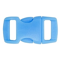 Paracord Planet Lot De 250 Boucles Profilées à Dégagement Latéral Argenté Pailleté 0,95 Cm