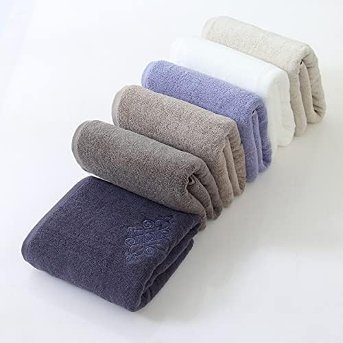 Sense Gnosis White Hand Towels Luxury Bathroom Towel Embroidered Decorative Towels Premium 100 Percent Cotton Highly Absorbent Super Thick Soft for Home, Hotel & Spa Use (13 x 29 Inch Set of 2)