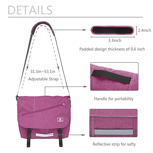 Oiwas Messenger Bag For Women Crossbody 15.6 Inch Laptop Satchel Bags For Women Shoulder Bag Large Briefcase Computer Bag Work Travel Purple thumb #3