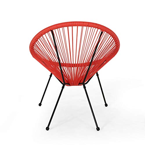 Major Outdoor Hammock Weave Chair With Steel Frame (Set Of 2) - Orange And Black Finish #TOP4