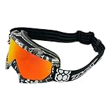 Gafas Two-X Race para cross, espejadas. Color rojo y amarillo. Gafas para motocross o enduro. Anti scratch.