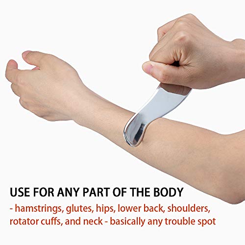 Allshow SB-123 Gua Sha Tools, Stainless Steel Scraping Massage Tool thumb #5