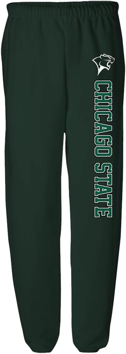 Official Collegiate Vertical Text Mens Jogger Sweatpants Collection 1