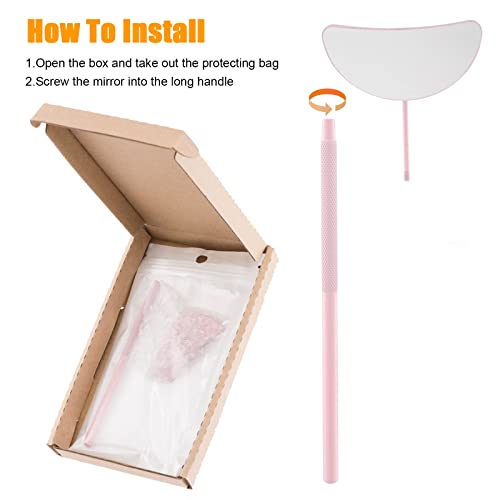 Lash-Extension-Supplies-Pink-Lash-Mirror-for-Eyelash-Extensions-Large-Half-Moon-Eyelash-Mirror-Stainless-Steel-Lash-Inspection-Mirror-for-Lash-Technician-Supplies