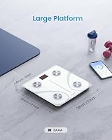 RENPHO Personenwaage, Körperfettwaage Bluetooth mit App, Weiß – Ansicht 7