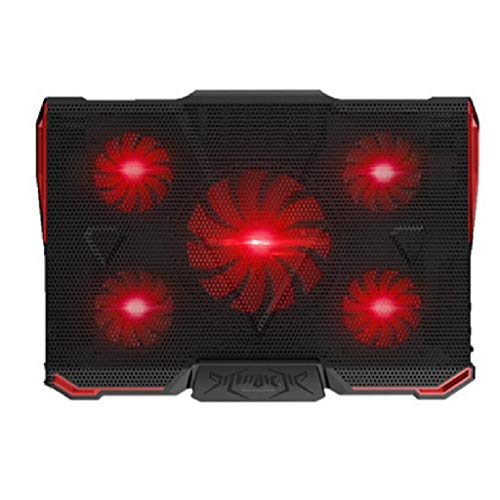 FABAX-Laptop-Cooler-Gaming-Notebook-Cooler-12-17-Inches-Laptop-Cooler-Cooling-Pad-Dual-USB-20-Ports-Portable-4-Angle-Adjustable-Office-Notebook-Cooler-Color-Black-Red