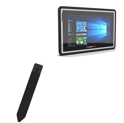 BoxWave Stylus Pouch Compatible with RuggON Luna 3 - Stylus PortaPouch, Pen Stylii Holder Carrier Portable Self-Adhesive - Jet Black
