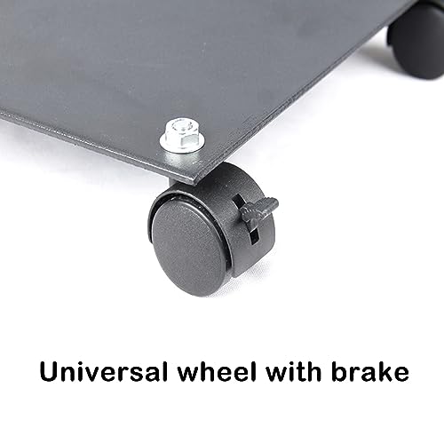 Soporte móvil para TV con ruedas y estante para laptop miniatura 7
