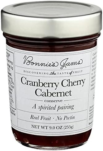 BONNIES JAMS Jam Cranberry Cherry Cabernet, 8.75 OZ