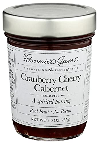 Bonnies Jams Jam Cranberry Cherry Cabernet, 8.75 Oz #TOP11