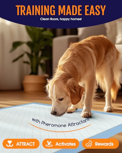 100-Pack X-Larg Puppy Pads - 34\" x 28\" Extra Large Pee Pads for Dogs with 6-Layer Leakproof Protection, Quick-Dry and Disposable Dog Pads with High Absorbency for Easy Potty Training