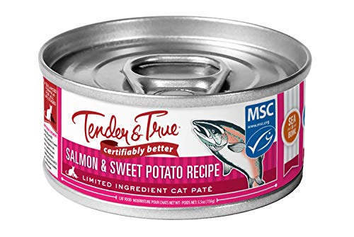 Tender & True Salmon & Sweet Potato Recipe Canned Cat Food, 5.5 oz, Case of 24