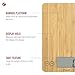 Escali Arti Digital Food Scale, Multi-Functional Kitchen Appliance, Precise Weight Measuring and Portion Control, Baking and Cooking Made Simple, Tempered Glass, Bamboo